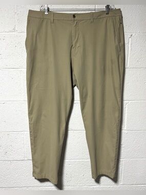 Lululemon Men's ABC Trouser Pants 40 Classic Fit Khaki Tan Warpstreme Golf